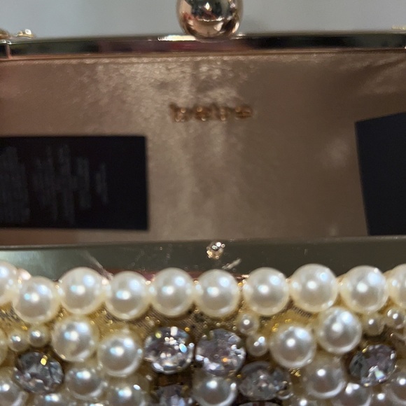 Bebe mini clutch with pearls & stones - Picture 6 of 6